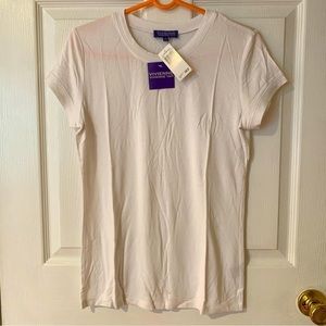 Vivienne by Vivienne Tam White Cut and Sew Knit T-Shirt